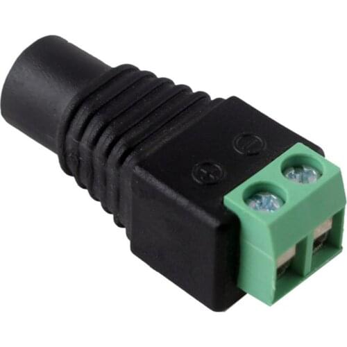 5PCS Female Male Dc Power Plug Adapter For 5050 3528 5.5mm 5060 Single X And Cameras Color Cctv Led 2.1mm Strip R0T6