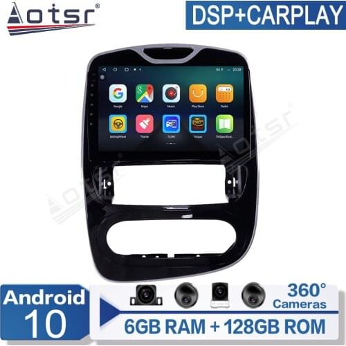 Android 10 a Auto Stereo Multimedia Video carplay For Renault Clio 2016-2018 Multimedia Video Player Navigation GPS 360 camera