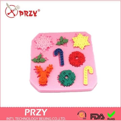 Free shipping Snowflake sheet shaped silicon fondant Cake decoration mold fondant mold chocolate mold wholesale