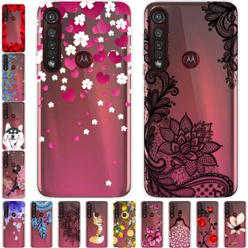 For Moto One MACRO Macro Case TPU Silicone Soft Cartoon Clear Case for Motorola One Macro Phone Cover 6.2" Transparent Case