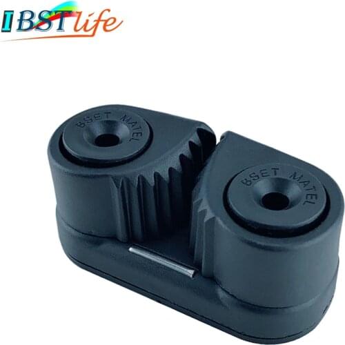 Black Composite 2 Row Matic Ball Bearing Cam Cleat Pilates Equipment Marine Boat Fast Entry Rope Wire Fairlead Sailing Sailboat