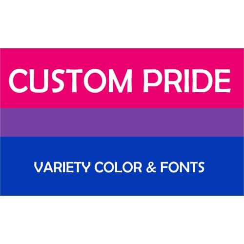 MOFAN Custom Bisexual Bi Pride Flag Double Sided
