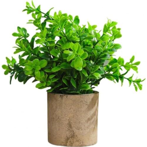Hot Sale 50% 1 Set Artificial Potted Plant Beautiful Eco-friendly PVC Desktop Decor Simulation Potted Plant for Balcony