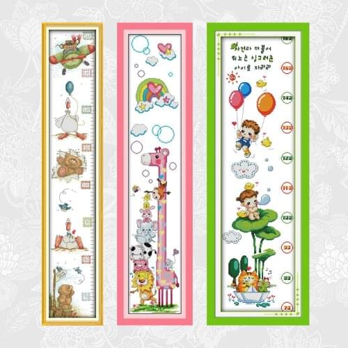 Height Table Paintings Cross Stitch Counted Printed Canvas DIY Handmade Embroidery Sets Needlework DMC Cotton Threads Crafts