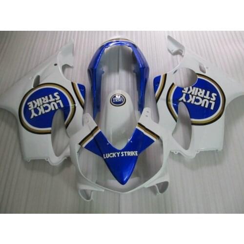 Injection mold Fairing Kit for HONDA CBR600F4I 04 05 06 07 CBR600 F4I 2004 2005 2007 ABS white blue Fairings set+7gifts HX22