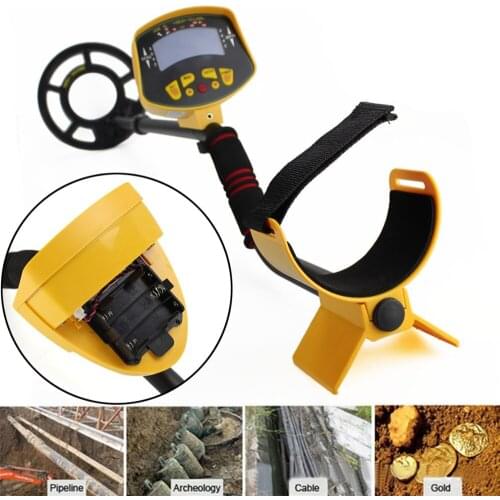 Md-3010ii underground metal detector searches for gold, silver and copper coins on the bracelet mountain