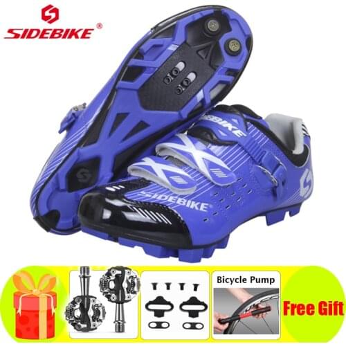 Sidebike Men Cycling Shoes Sapatilha Ciclismo Mtb Breathable Mountain Bike Non-slip Buckle Sneakers Triathlon Bicycle shoes