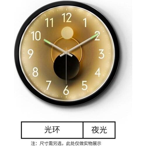 Wall Clock Modern Design Luxury Crystal Fashion Decorative Creative Living Room Household Bedroom Silent Luminous Clock Horloge