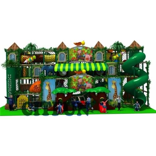 New Design Giant Jungle adventure entertainment park indoor playground equipment for sale IP-021A