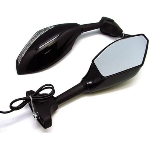 Brand new Clear Smoke swing freely modified mirror LED Turn signals intergrated mirrors For SUZUKI GSF 600S BANDIT 2003-2004