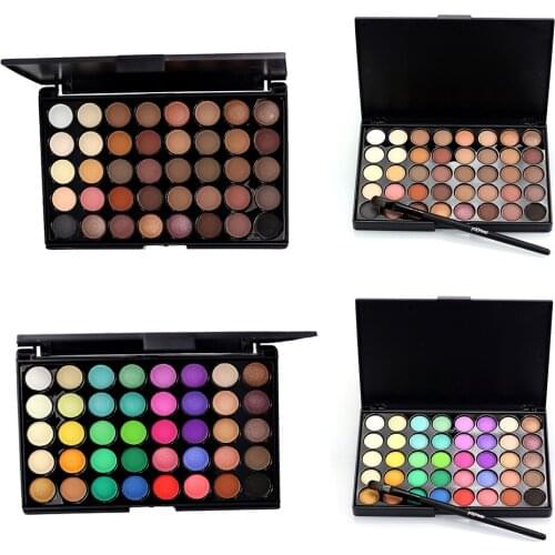 40 Colors Matte Pearl Shimmer Eyeshadow Palette Eye Shadow Cosmetic Makeup Powder Tint Color Pigment