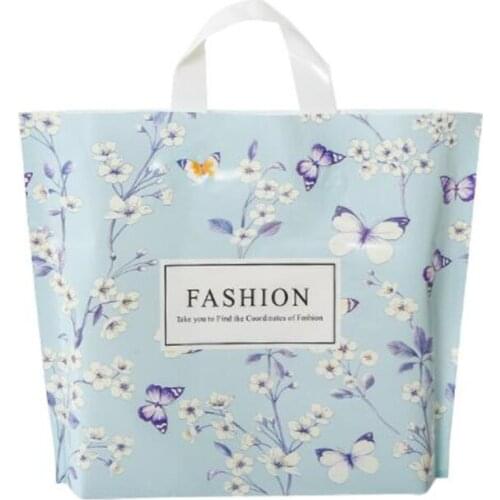 50Pcs/Lot Gift Bag With Handles Wedding Candy Pouches Cookie Baby Shower Birthday Party Flowers Bread Gift Bag Wrapping Supplies