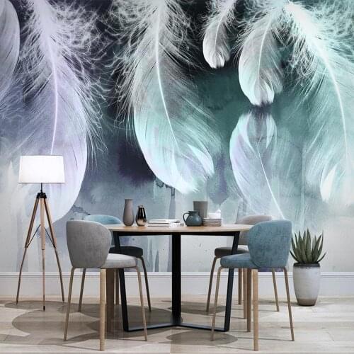 Custom Photo Wallpaper For Walls 3 D Abstract Feather Art Fresco Modern Living Room Bedroom TV Background Papier Peint Mural 3D