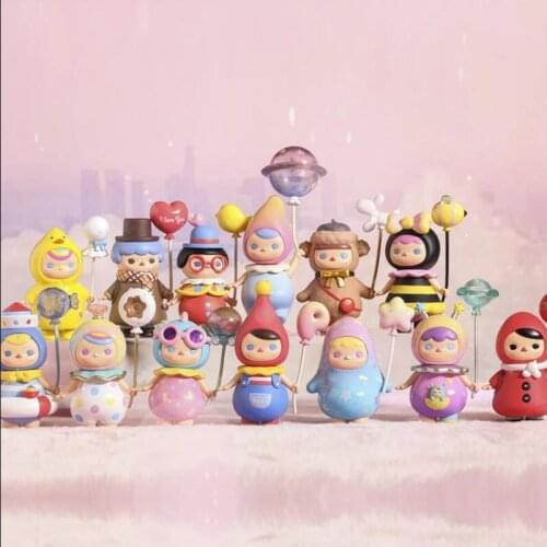 Pucky Balloon Babies Action Figure Toys Lovely Pucky Blind Box Optional Styles Room Car Decoration Cute Gifts for Kids Girls