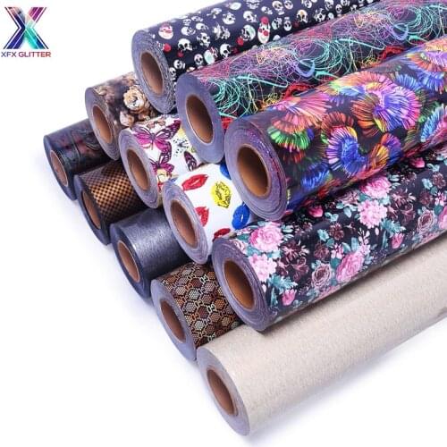 XFX HTV Cricut Vinyl 1 Sheet 25x30.5cm Beautiful Color PU Heat Transfer Heat Press Machine Flowers HTV Printing DIY Cloth Cricut
