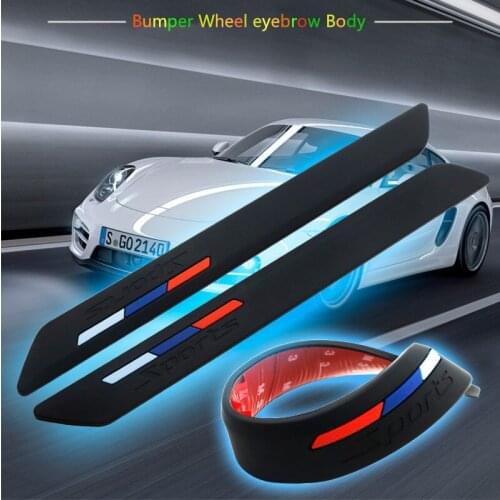 Car Wheel Eyebrow Protection Front Rear Body Bumper Protector Car Styling For Hyundai elantra ix35 solaris accent i30 ix25 i20