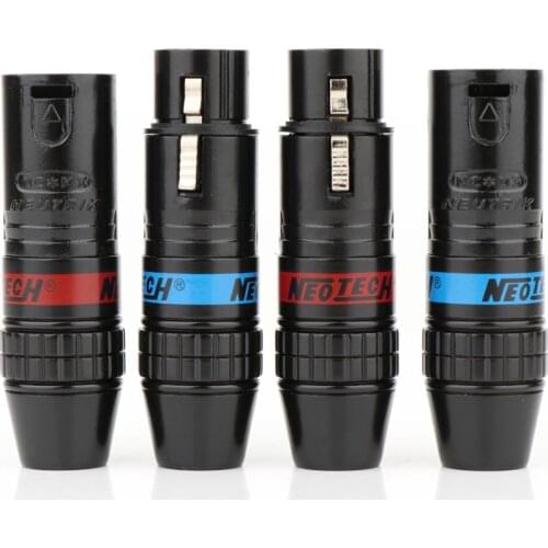 4PCS hifi 3Pin XLR Male to Female Microphone Extension Cable jack Microphone Cables Plug Audio Socket Audio Connector Adapter