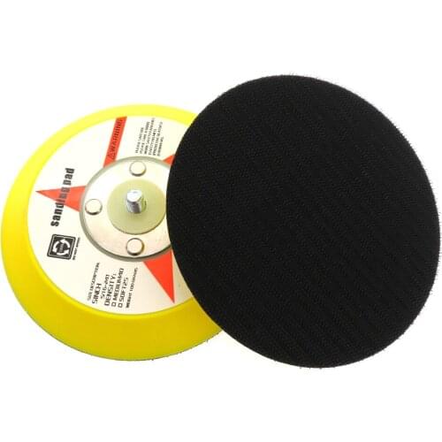 5 Inch Backup Sanding Pad Sander Backing Pad for Hook and Loop Sanding Discs Abrasive Power Tools Accessories