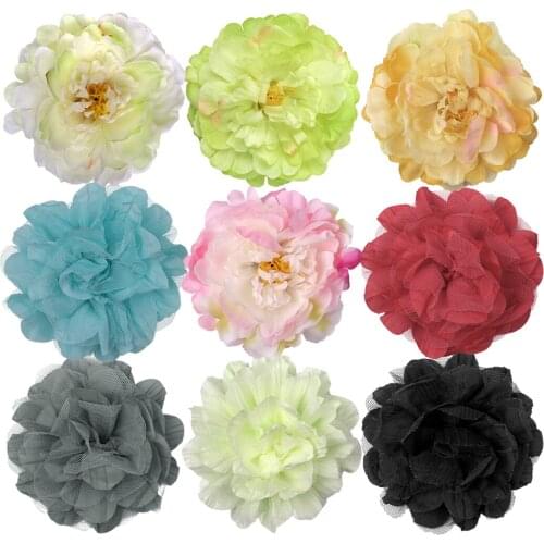 9pcs/lot Artificial Flowers Rose Vintage Wedding Decoration Party Gift Packing Accessories Brooch Flower Craft