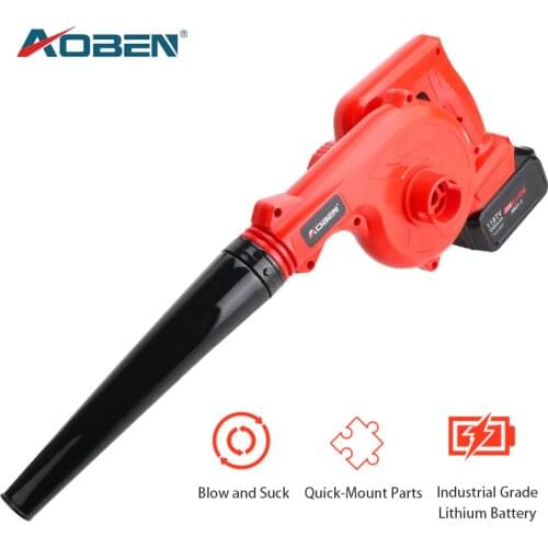 AOBEN 21V Cordless Electric Air Blower Blowing and Vacuum Dual Use Wireless Blower Computer Dust Collector Car Vacuum Cleaner