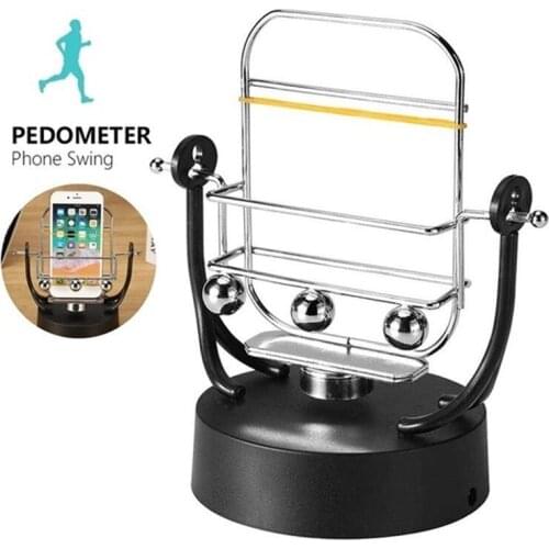 Automatic Walking Swing Phone Pedometer Stepper Machine Powered By USB Rocker