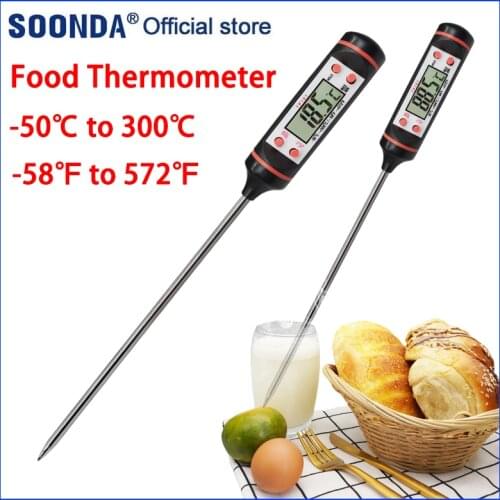 Digital BBQ Food Thermometer Kitchen Meat Cake Candy Fry Grill Dinning Household Cooking Thermometer Gauge Oven Thermometer Tool