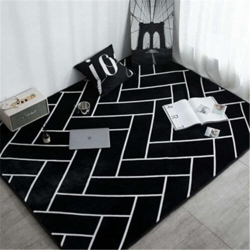 Geometric Modern Big Carpets For Living Room Hallway Home Decor Bedroom Bedside Rugs Childrens Study Room Anti Slip Floor Mat