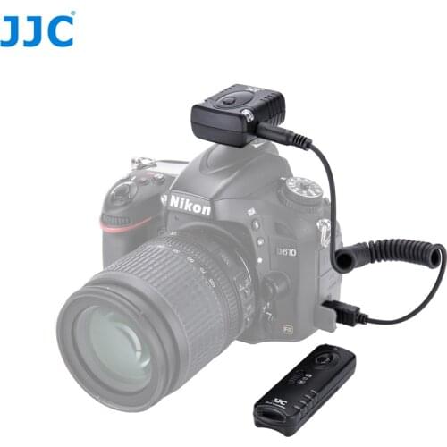 JJC Camera 433MHz Shutter Release Controller 16 Radio Channels Wireless Remote Control for NIKON D810/D850/D700/F90/F100/D750