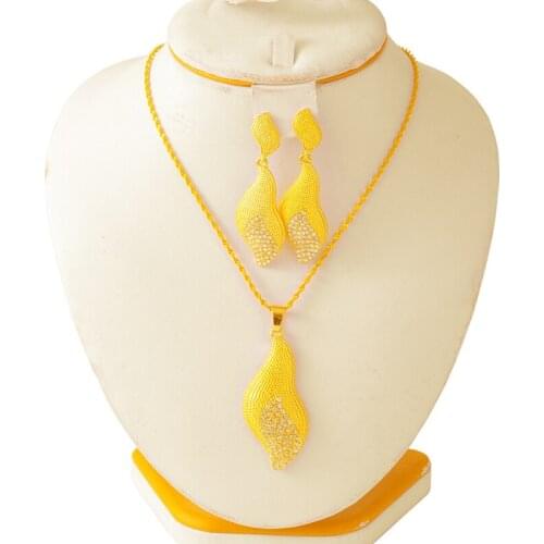 Dubai Jewelry sets for women,Small necklace and earring set,Ethiopian,Habasha,dubai,Eritrea, African ,Nigerian Wedding Gift