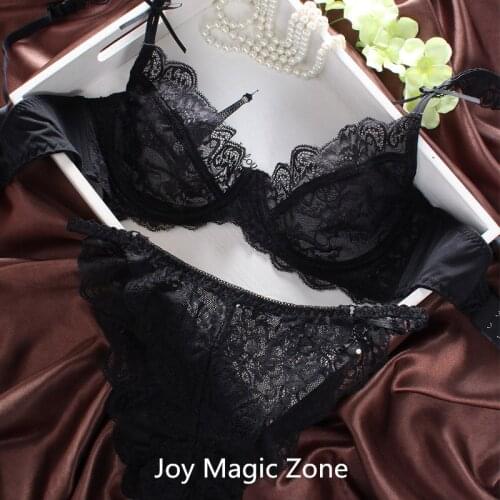 Yomrzl L071 Brand summer style sexy transparent silk slim women bra brief sets,Embroidery lace underwear intimates lingerie set
