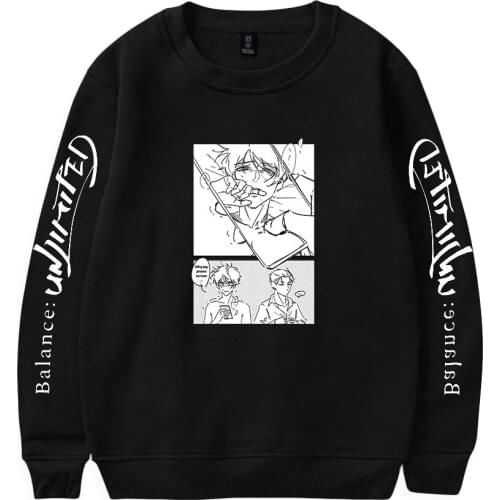 Cool Cartoon Balance UNLIMITED O-neck Sweatshirt Harajuku Streetwear Coats Cute Logo Outwear Round Collar Pullovers