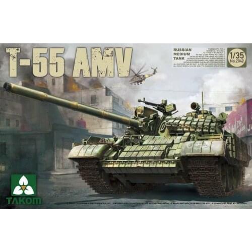 Takom 1/35 2042 Russian Medium Tank T-55AMV Model Kit