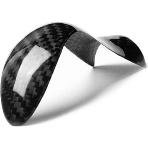 Gear Handle Sticker Curved Arc Non-scratching Carbon Fiber Car Interior Gear Cover for Infiniti Q50 2014-20 Left/Right Drive