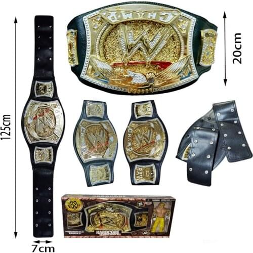 2021newwrestler Championship Belts Action Characters Figure Toys Occupation Wrestling Belt Gladiators Model Fans Children Gift