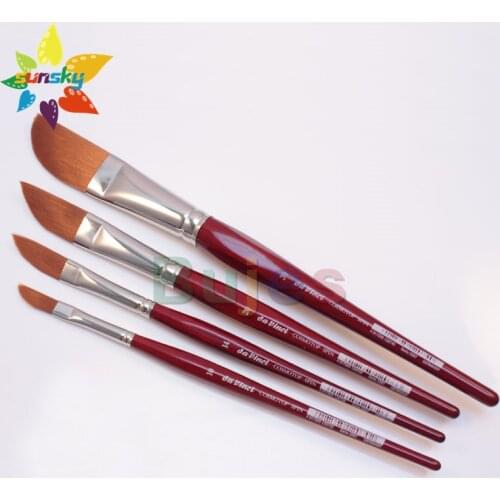 Original Germany da vinci COSMOTOP-SPIN 5587 Synthetic fiber hair drawing pen Watercolor acrylic brush Cutter edge shaped