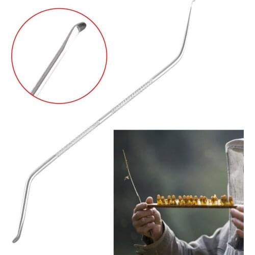 Beekeeping Needle Queen Rearing Grafting Tool Diameter 19.5cm Long Silver Stainless Steel Bee Hive Scraper Beekeeper apicultura