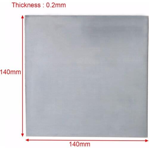 5pcs High Purity 99.9% Pure Zinc Sheet Plate 140x140x0.2mm Durable For Science Lab Tools