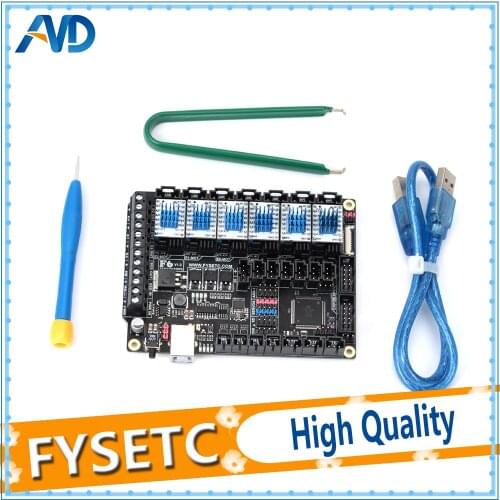 FYSETC F6 Board ALL-in-one Electronics Solution F6 V1.3 For 3D Printer CNC Devices+6pcs TMC2100 V1.3 Stepper Motor Driver