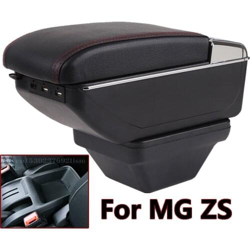 For MG ZS Armrest box 2017-2018 central Store content box cup holder ashtray interior car-styling accessories