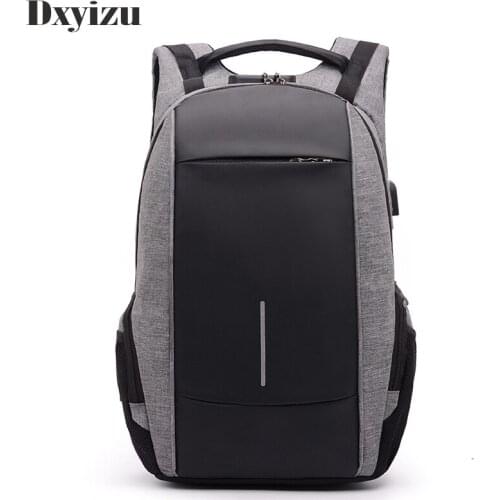 Anti Theft Backpack USB Charging Men Travel Backpack Waterproof School Leisure Casual Bag Teenage Male Mochila Laptop Backpack