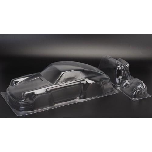 Team C 1/10 Porchee 911 with decal Clear Body for 1/10 HSP HPI Kyosho on road car 210mm