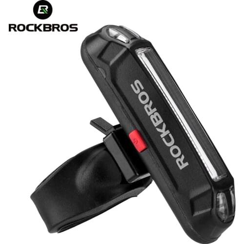 ROCKBROS Bike Rear Light Cycling USB Rechargeable Seatpost Fork Light MTB Rode Bicycle Super Bright Led Red Taillight Flashlight