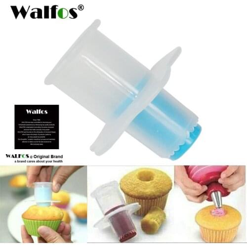 WALFOS 1 Piece Plastic Cake Digging Holes Device Plunger Cutter Decorating Muffin Cake Decorating Tool Baking Pastry Accessories