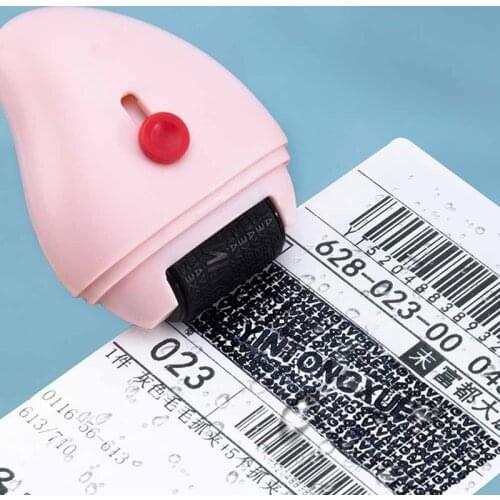 Theft Protection Roller Stamp for Privacy Confidential Data Guard Your ID Clear Stamps Office Supplies