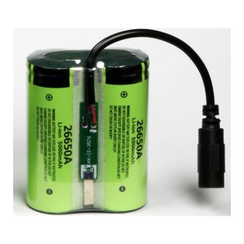 1PCS Import 26650A 3.7V combination 2 parallel electric single 10000 mA headlamp fishing lights external with protection board