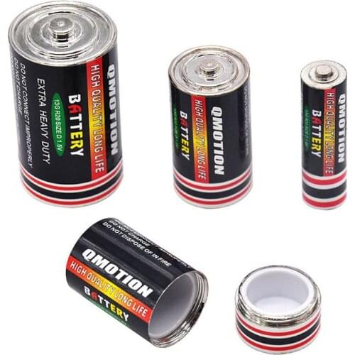 1Pc Small Battery Secret Stash Caja Diversion Safe Pill Box Hidden Money Coins Container Case Storage Box