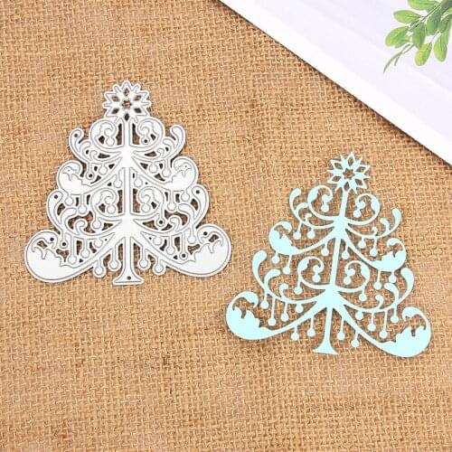 1PCS Christmas Tree Metal Cutting Dies Stencils For DIY Scrapbooking Paper Card Decorative Craft Dies Embossing Die Cuts New