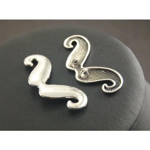 10pcs Bronze/Silver Color Mustache Charm Connector Link Metal Bracelet Necklace DIY Jewelry Findings A479