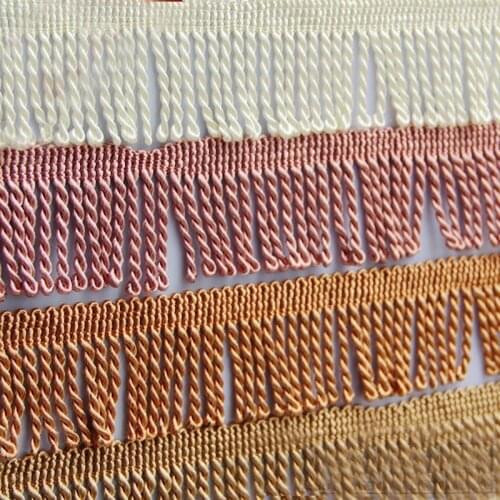 11Yards/lot Tassel Fringe Trim 6cm Braided Sewing Crafts Trimmings Edging Curtains Cushion Sofa Decor
