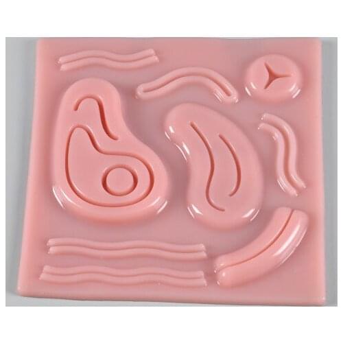 3D Silicone Laparoscopic Simulation Stitching Module Skin Suture Training Model